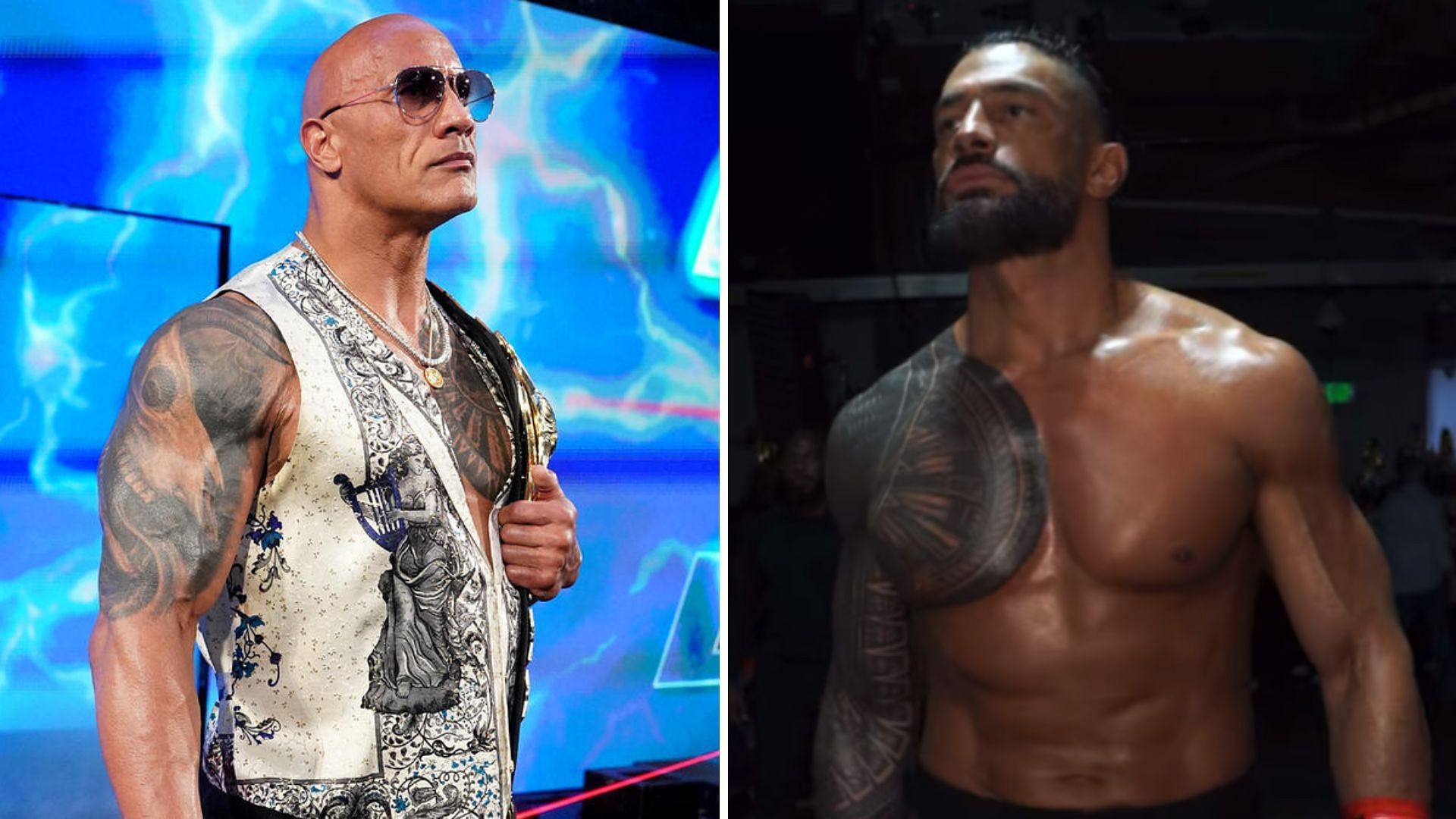 The Rock and Roman Reigns are real-life cousins [Image credits: wwe.com and Reigns