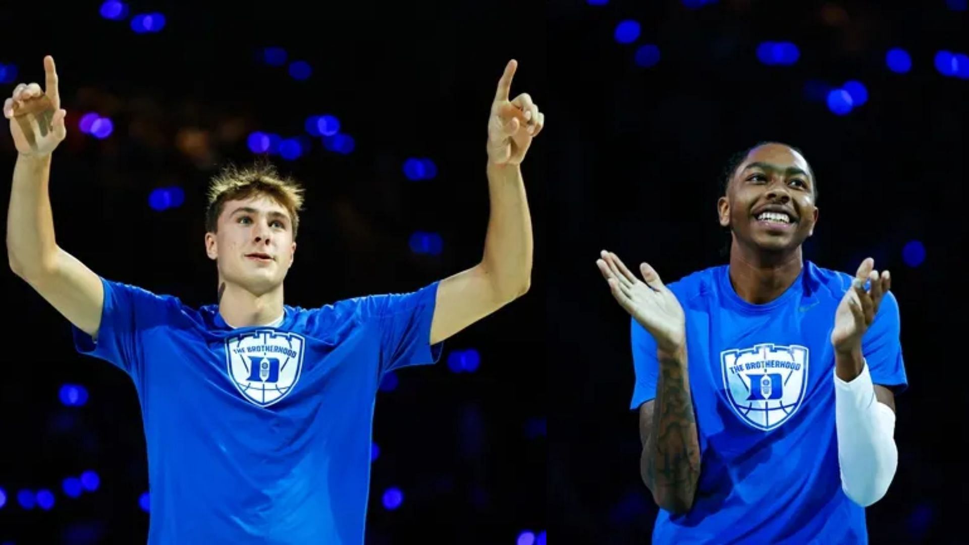 Duke Blue Devils introduce Cooper Flagg (left) and Isaiah Evans (right). (Image Source: IMAGN)