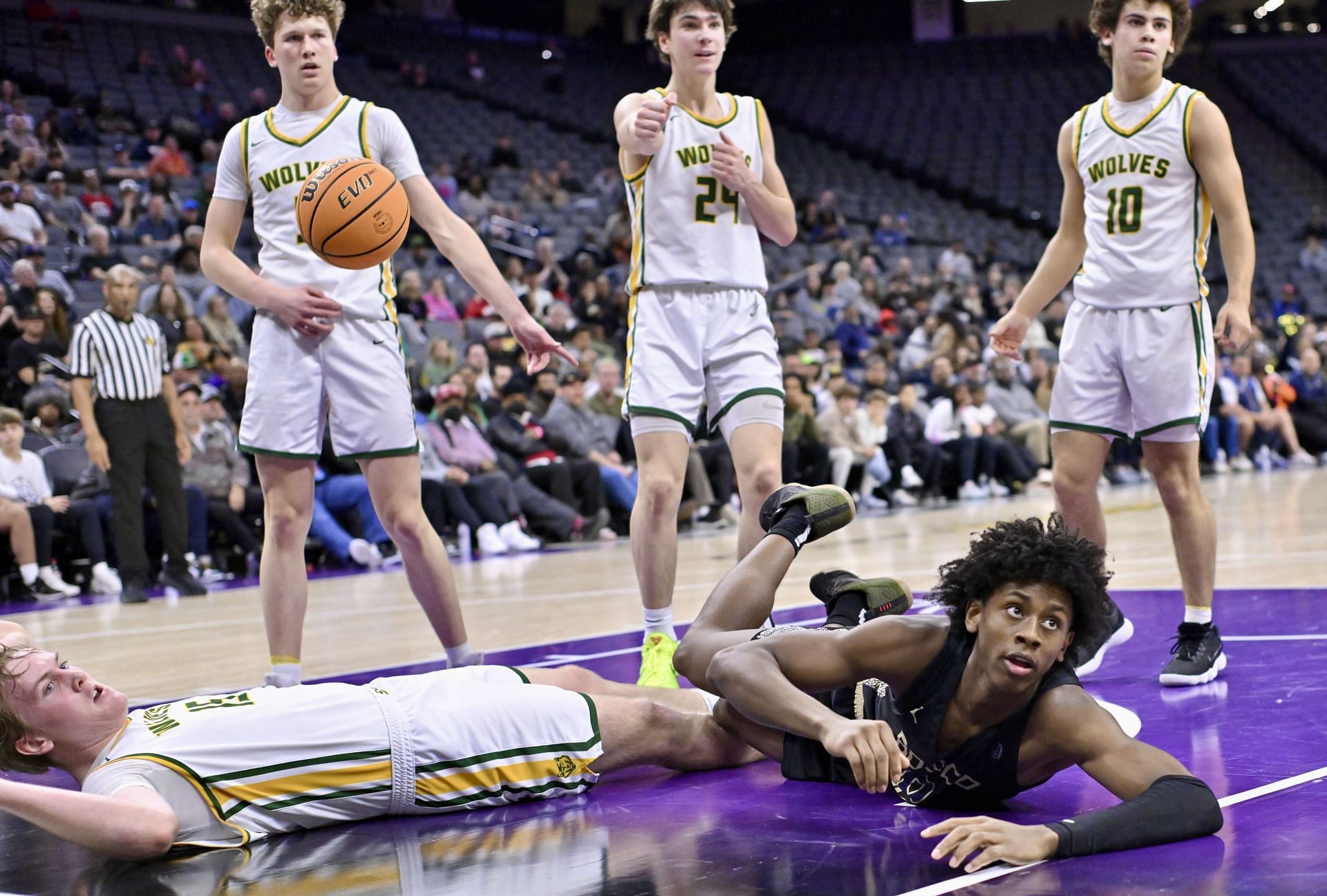 Day one CIF State basketball championship games at the Golden 1 Center in Sacramento. - Source: Getty