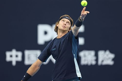 Andrey Rublev in action at the 2024 China Open (Picture: Getty)