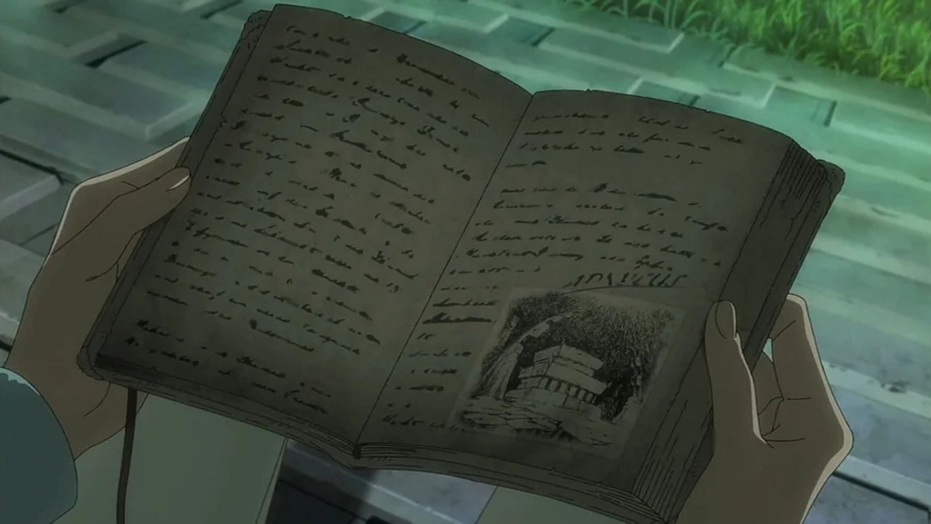 A page from Soken Ishida&#039;s journal (Image via Studio Pierrot)