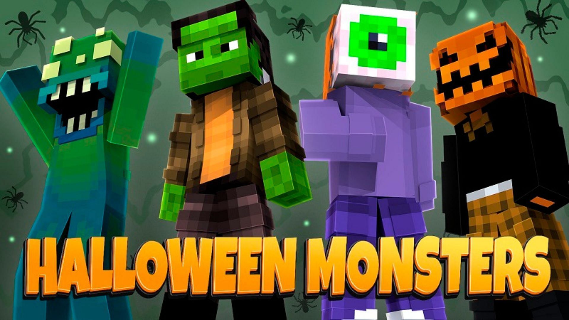 Halloween Monsters skin pack in Minecraft (Image via Mojang Studios)