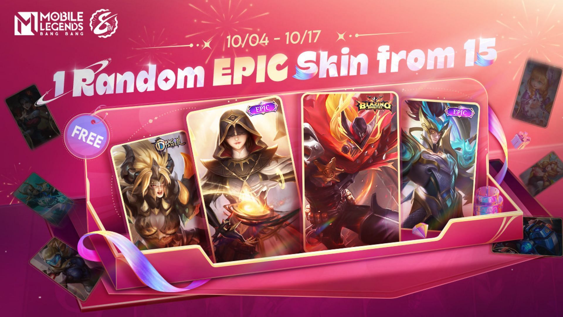 Find out how to participate in the Epic Skin Giveaway and learn the details about its rewards (Image via Moonton)