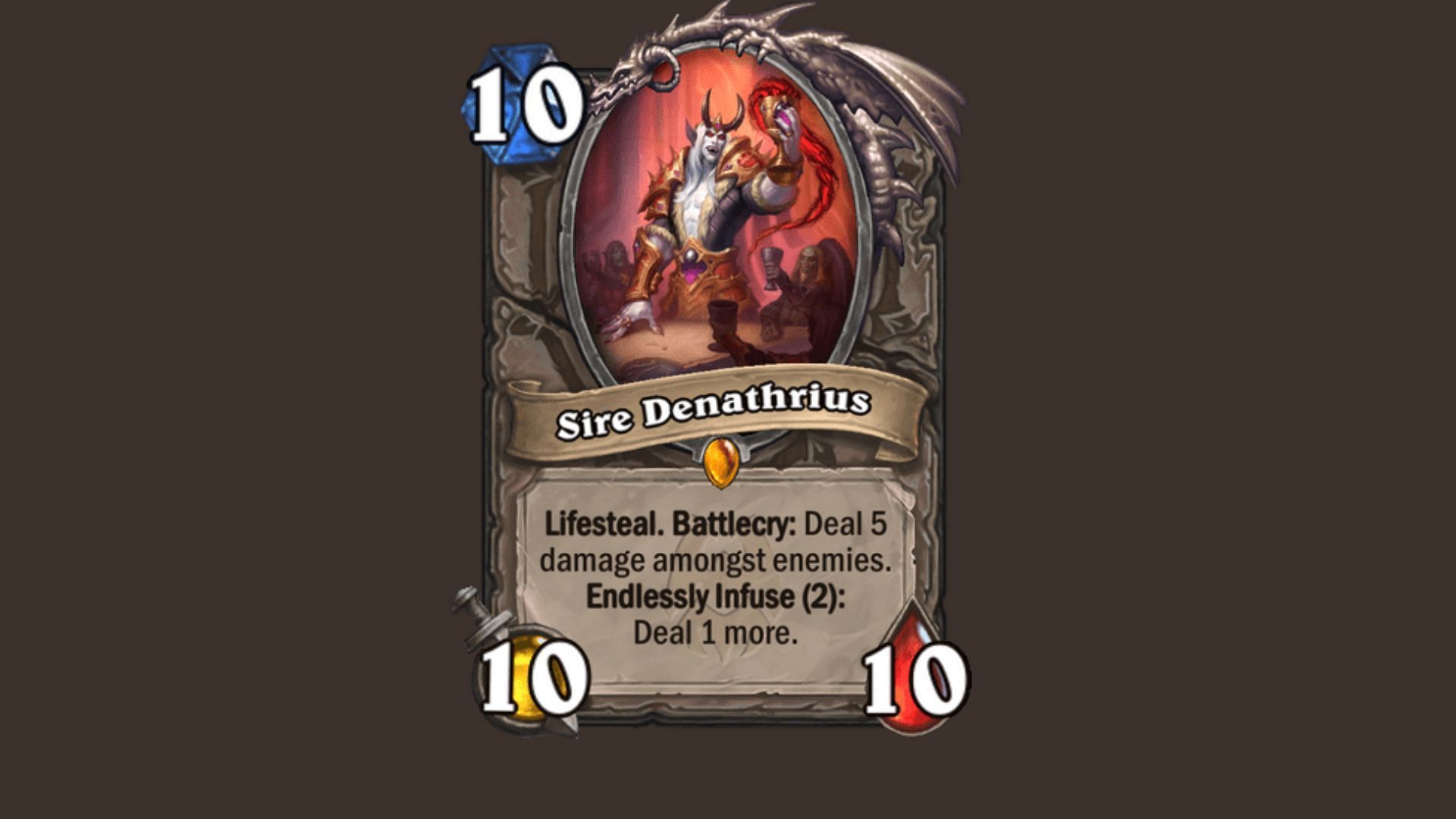 Due to the scaling, Sire Denathrius is especially strong in decks that can generate a lot of minions or tokens, such as Druid or Shaman decks(Image via Blizzard Entertainment, Inc.)