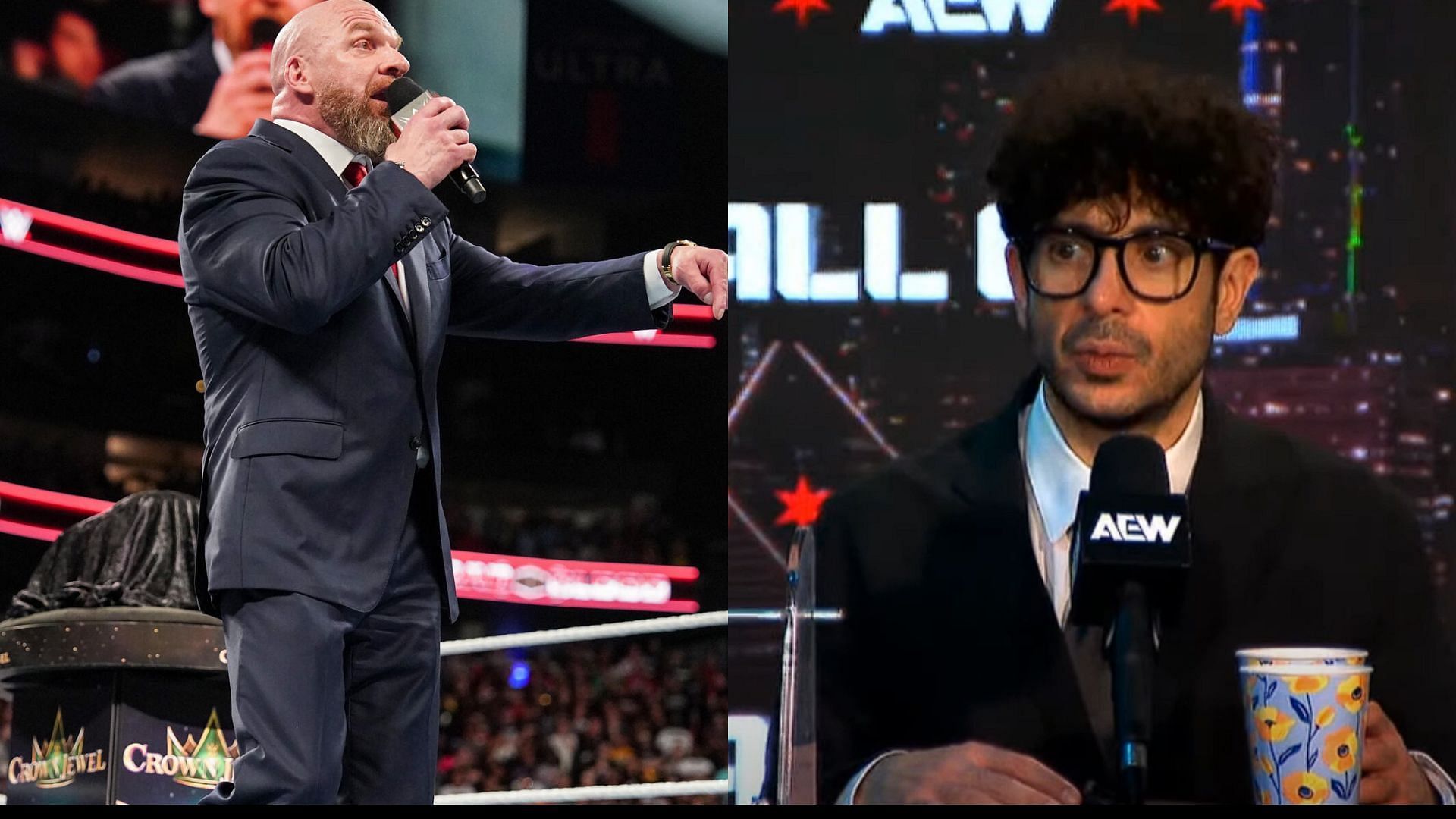 Triple H and Tony Khan are big names in WWE and AEW respectively [Photo: WWE Official Website and AEW Official YouTube Channel]