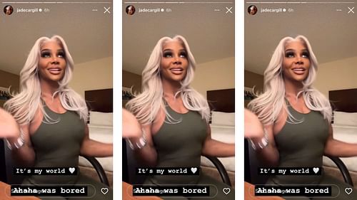Cargill showed off a new look on Instagram today. [source: Jade's Instagram]
