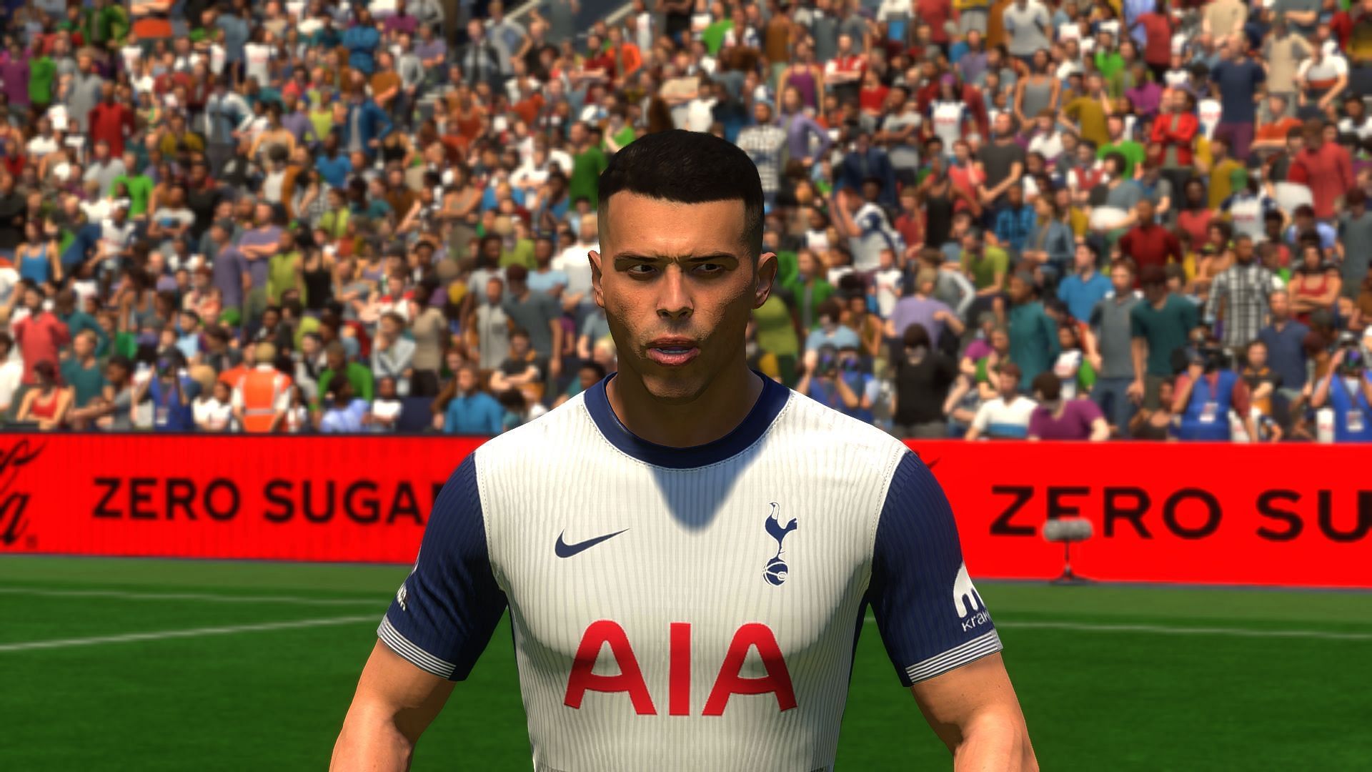 Pedro Porro as seen in the game (Image via EA Sports)