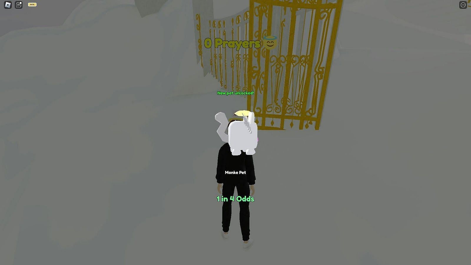 Gameplay screenshot of Heaven from Line to Heaven (Image via Roblox)