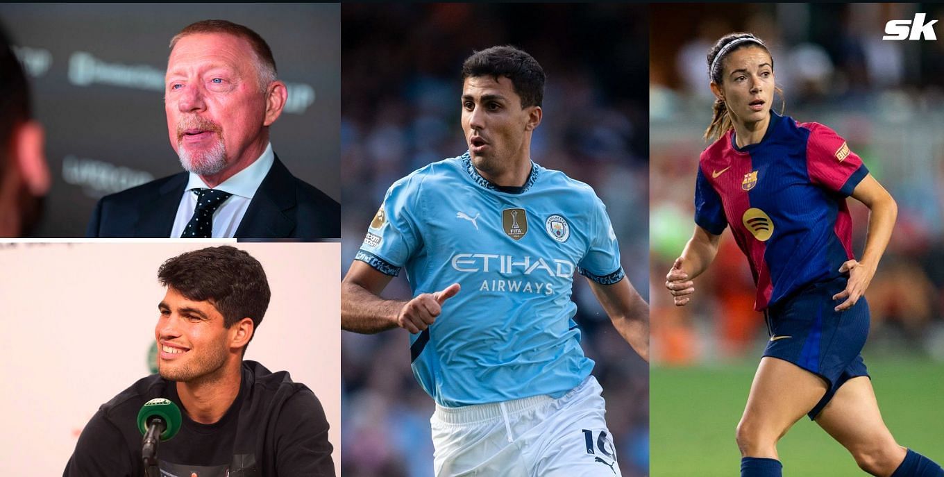 Carlos Alcaraz and Boris Becker make their feelings known as Spanish football stars Rodri and Aitana Bonmati clinch Ballon d