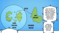 The world map as shown in the manga (Image via Shueisha)