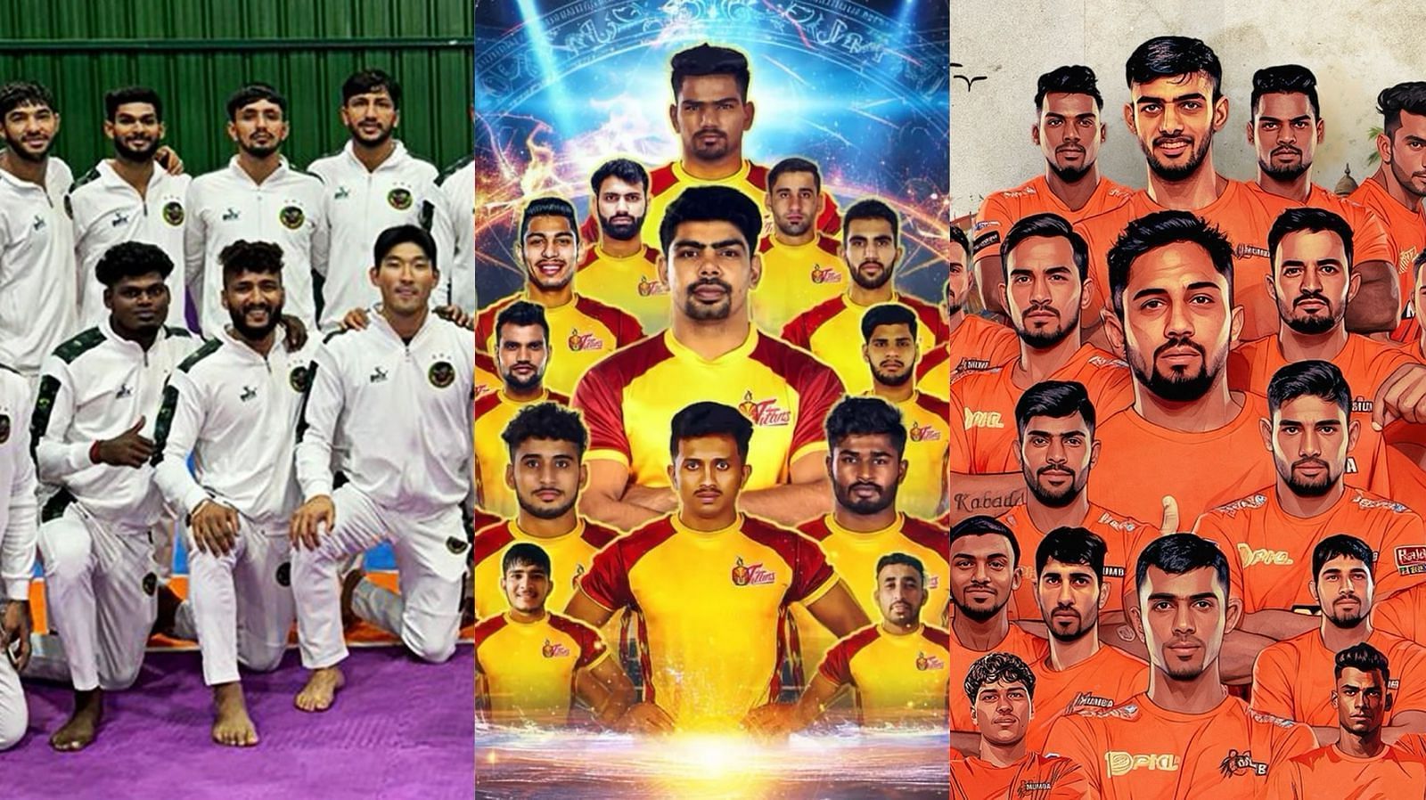 Which team has the best squad in PKL 11? (Image: Instagram/patnapirates/umumba/telugu_titans)