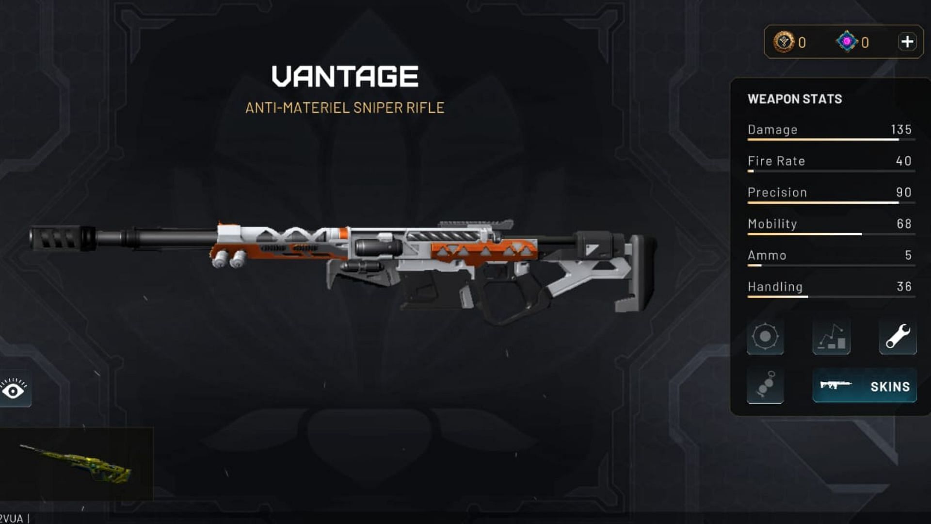 VANTAGE sniper rifle (Image via SuperGaming)