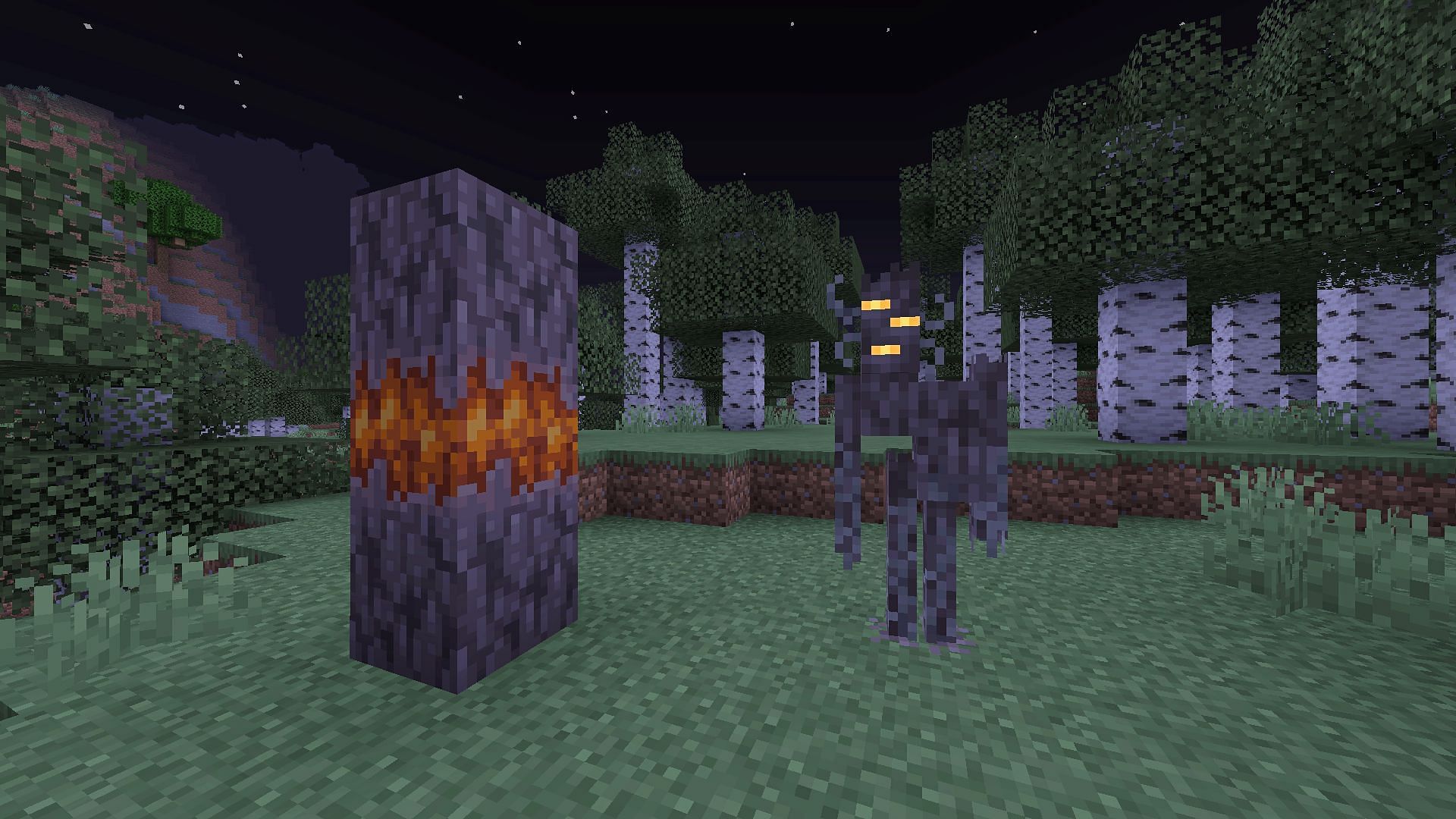 The Creaking is a spooky hostile mob in Minecraft (Image via Mojang Studios)