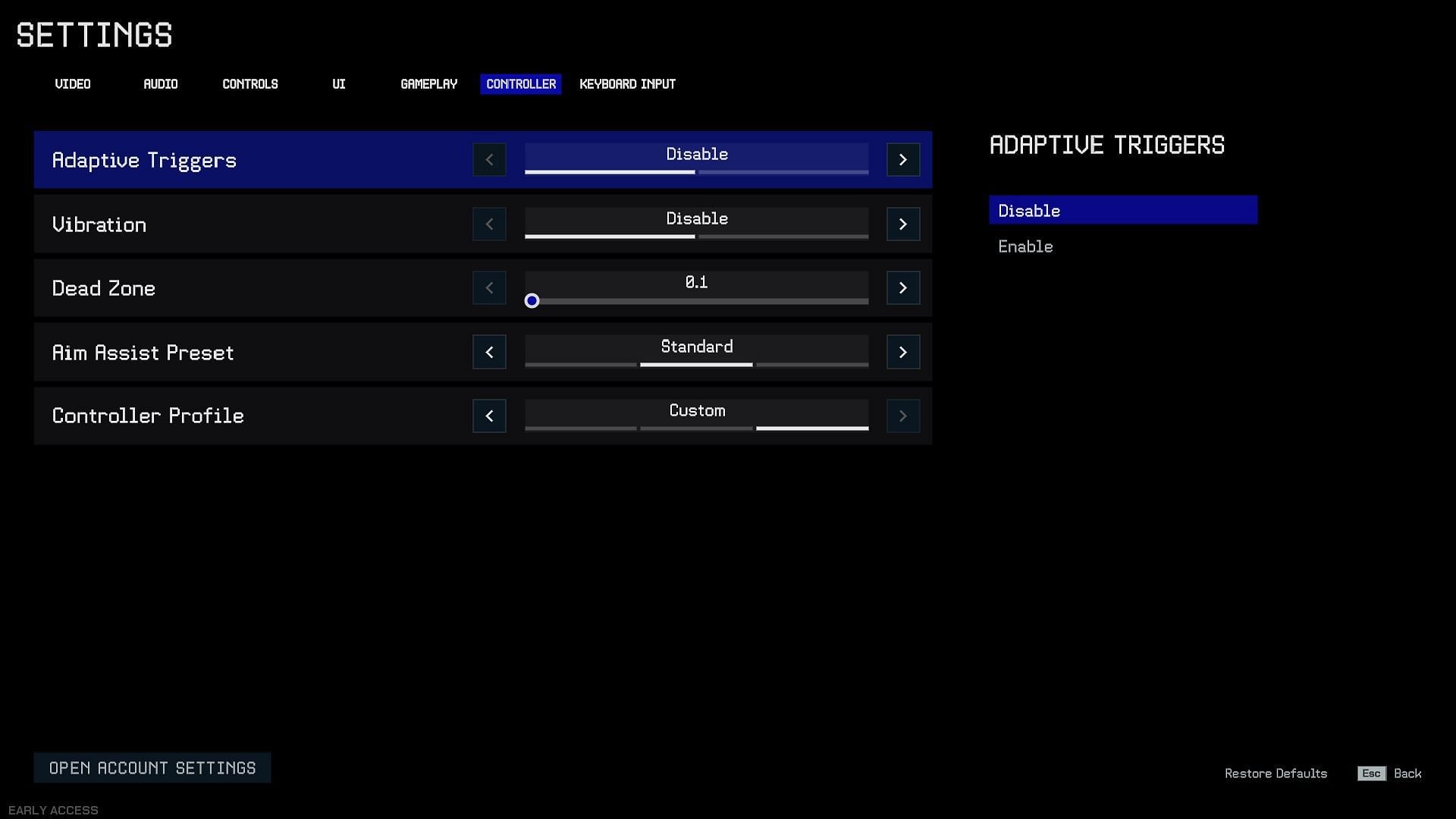 Quick guide for the best controller settings for Off The Grid (Image via Gunzilla Games)