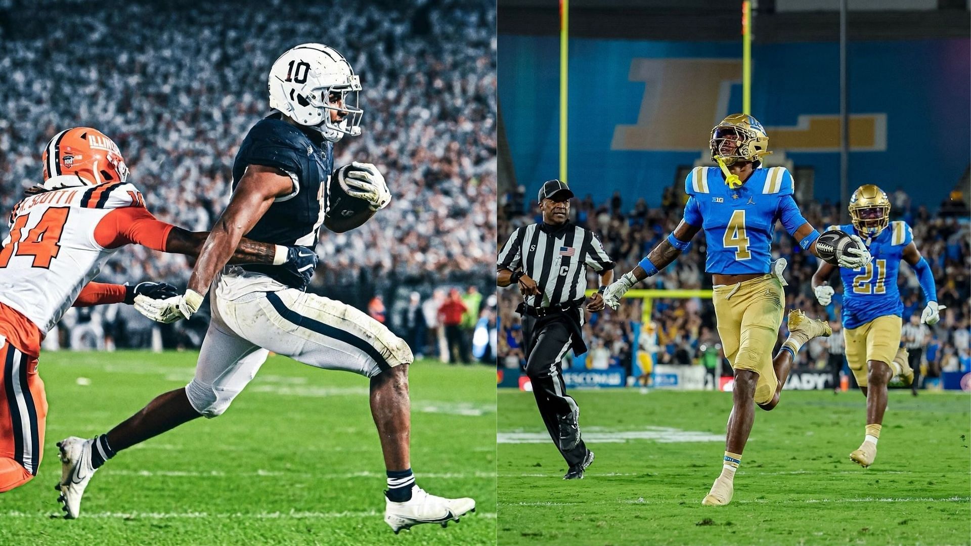 Picture Sources: pennstatefb, uclafootball (Instagram)