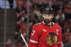 Hawks captain Nick Foligno doesn't mince his words about no-call on Vancouver Canucks too many men penalty