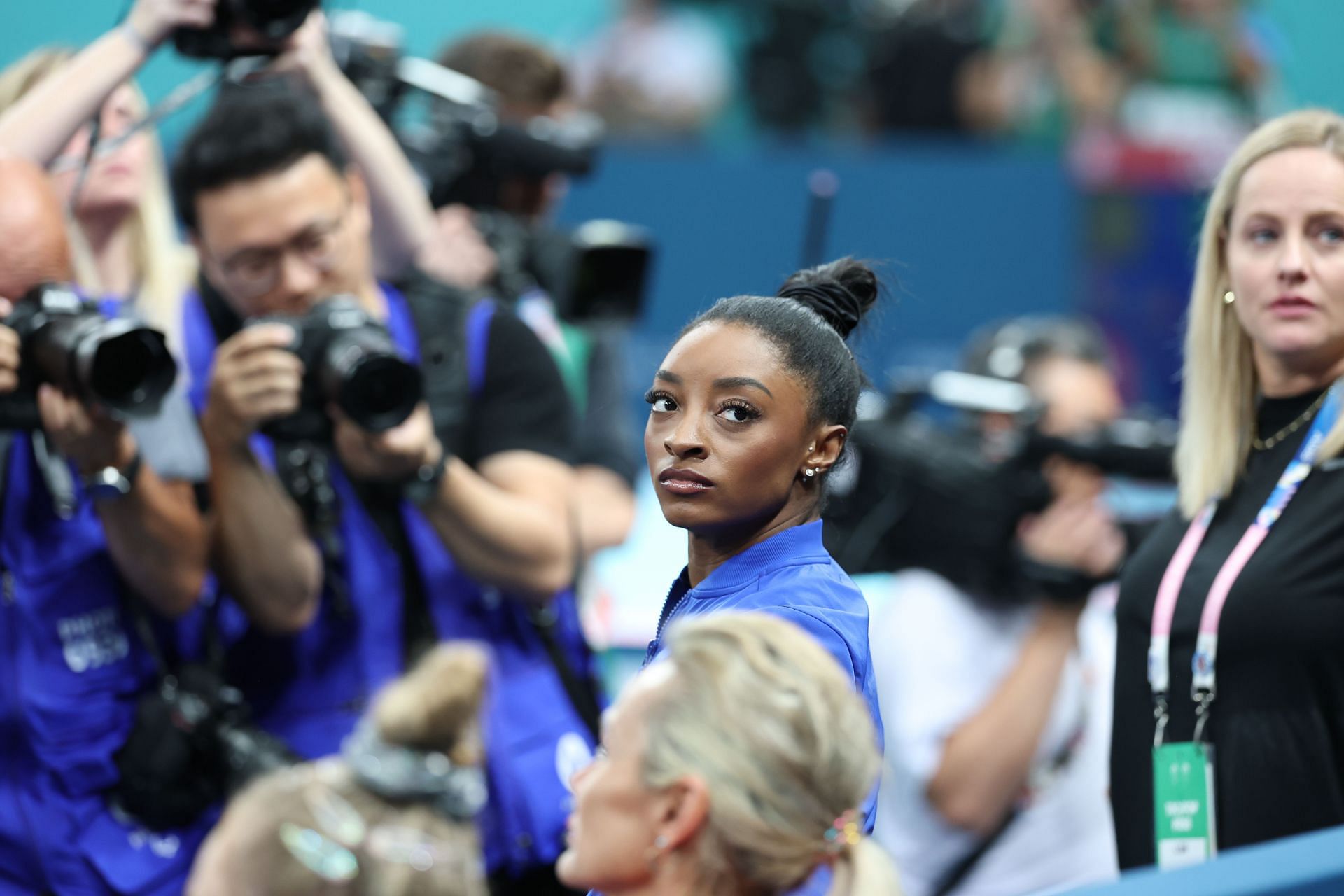 Simone Biles at the Paris Olympics (Image Source: Getty)