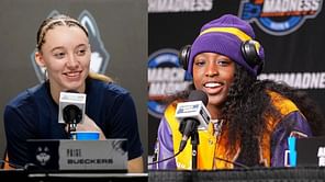 PIC: LSU’s Flau’jae Johnson wishes a very happy birthday to “Dawg” Paige Bueckers