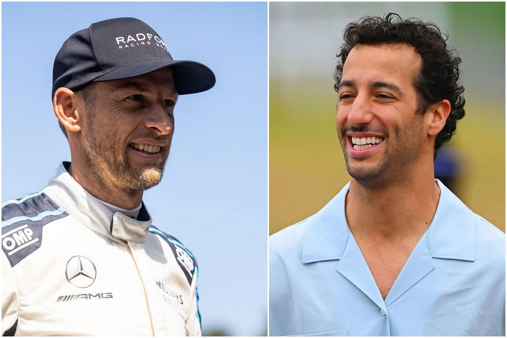 Jenson Button (L) and Daniel Ricciardo (R) (Image via Getty)