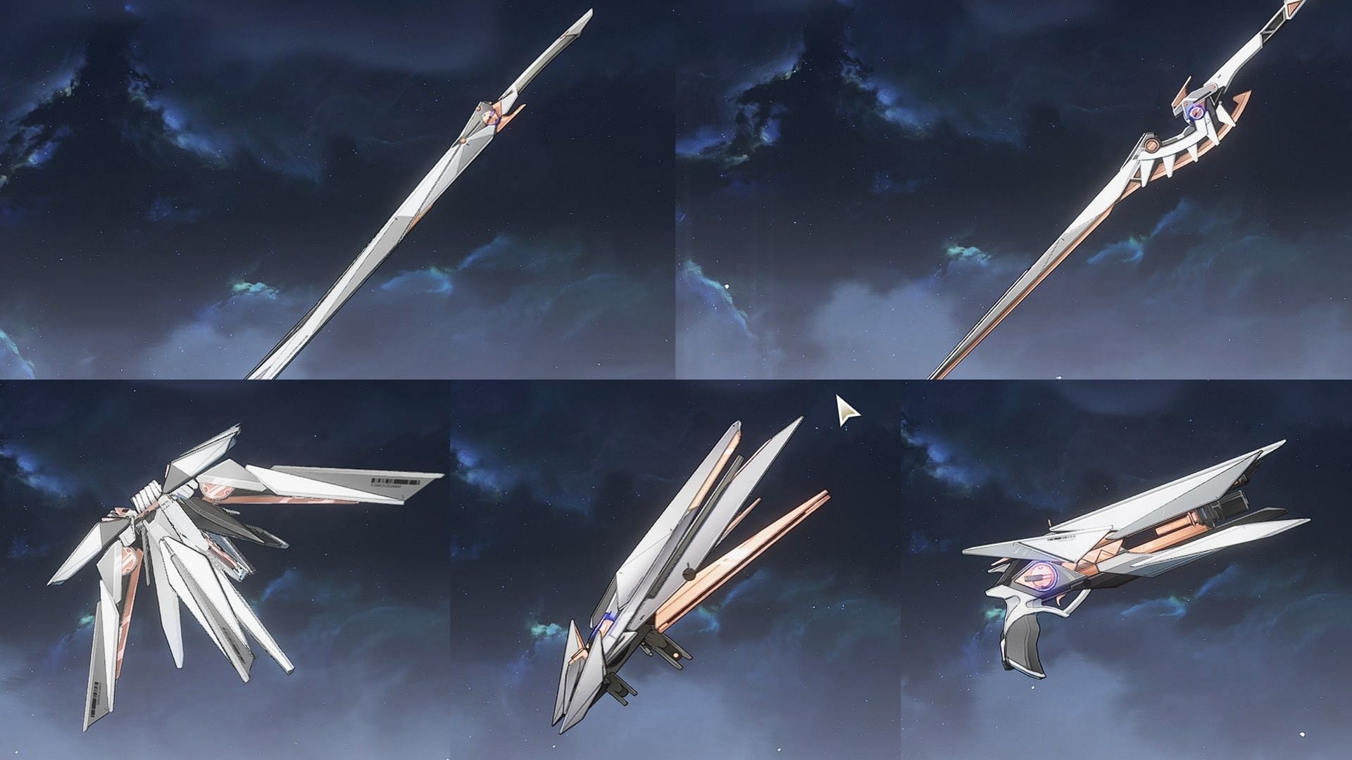 Deep Sky Blazar Series weapons (Image via Kuro Games)