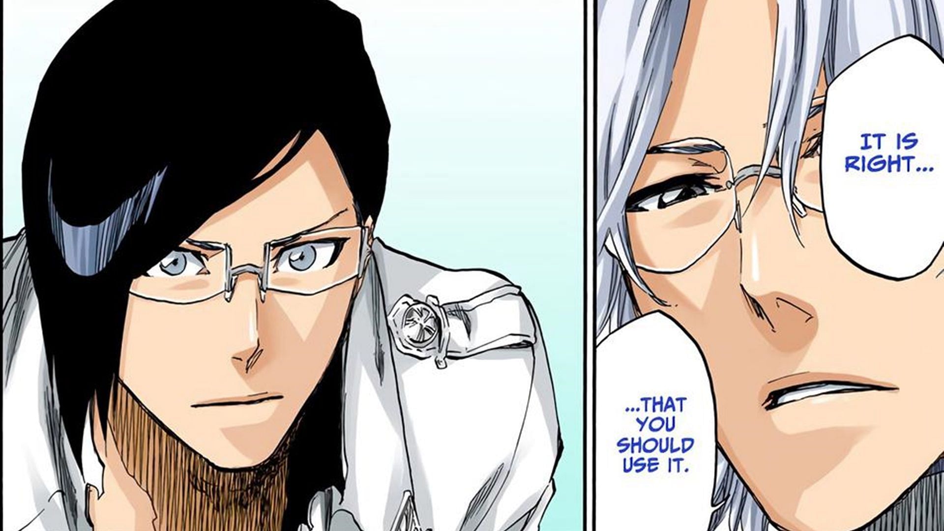 Ryuken with Uryu (Image via Shueisha)