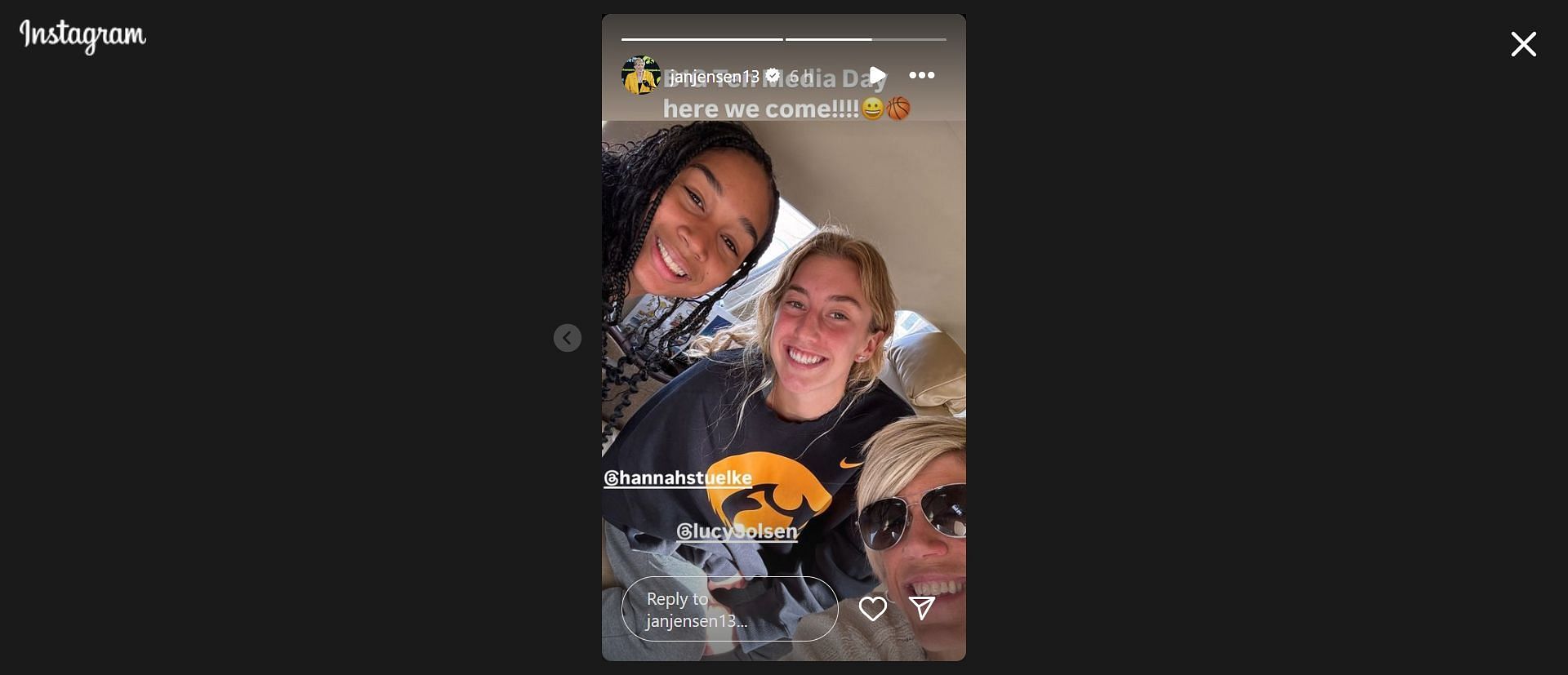 Iowa women&#039;s basketball coach Jan Jensen, Lucy Olsen and Hannah Stuelke put on their best smiles ahead of the Big Ten media day.