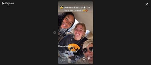 Iowa women's basketball coach Jan Jensen, Lucy Olsen and Hannah Stuelke put on their best smiles ahead of the Big Ten media day.