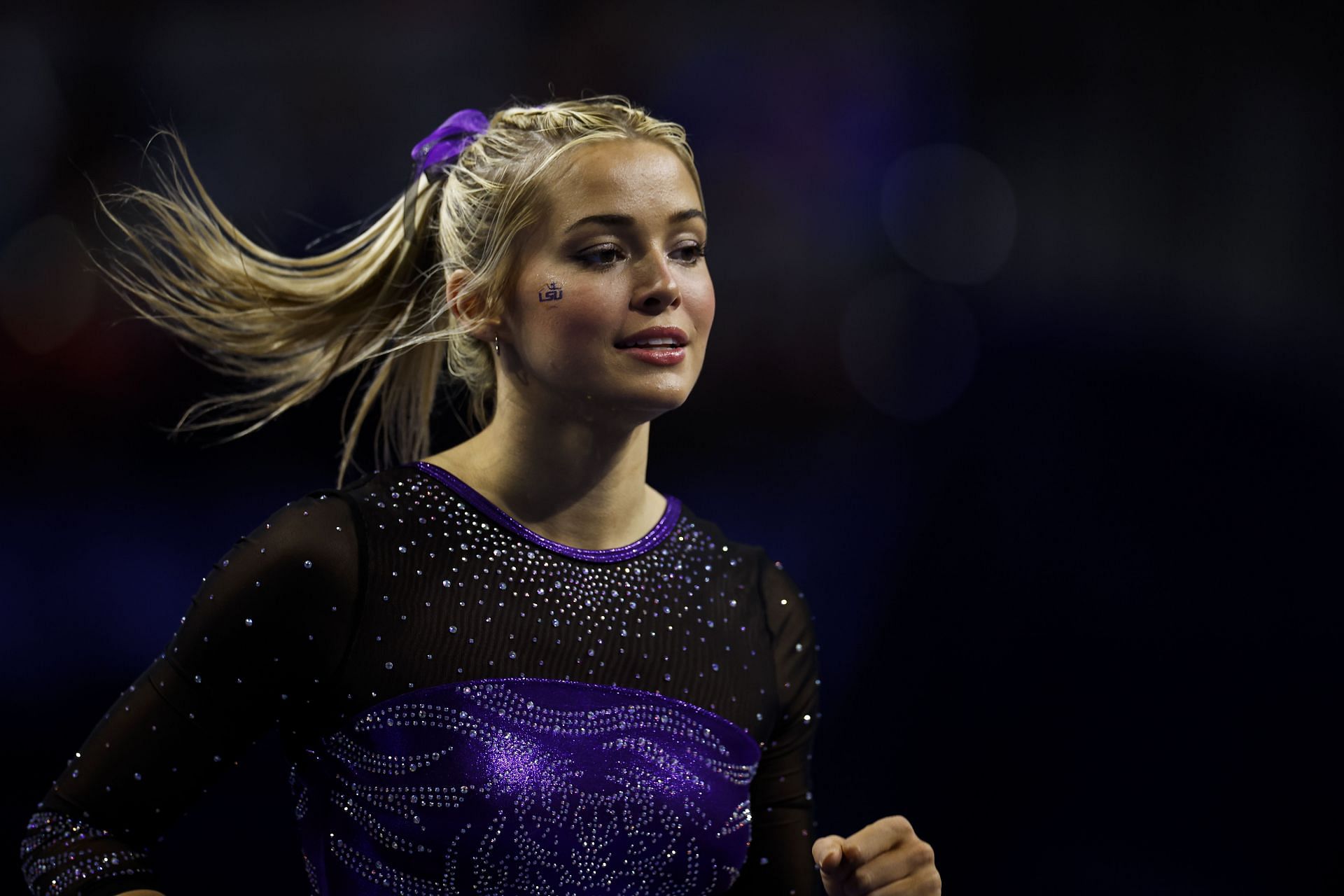 Dunne during LSU&#039;s clash against Florida at the Stephen C O&#039;Connor Centre (Image via: Getty Images)