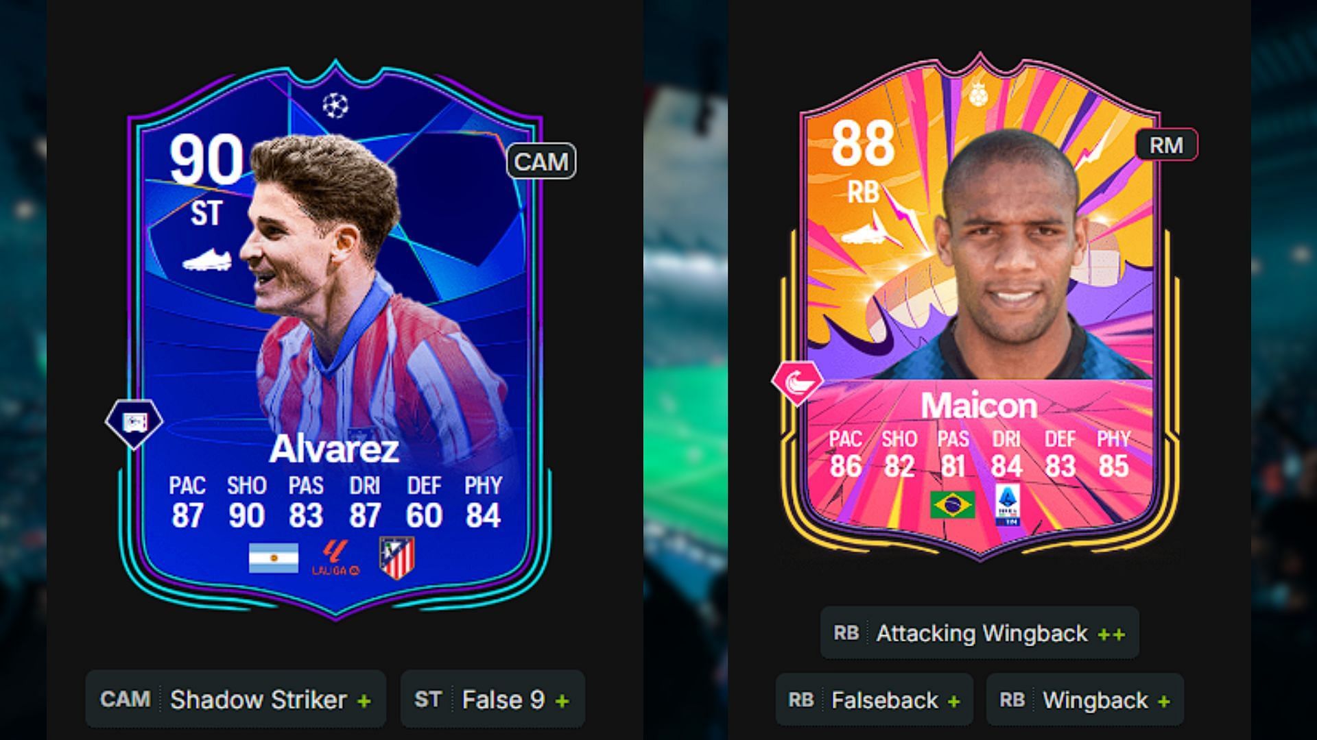 Players on the bench (Image via EA and Futwiz)