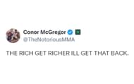 Screenshot of Conor McGregor's post on X