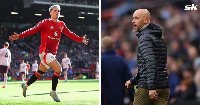 “We were a little bit angry” - Alejandro Garnacho shares what Ten Hag told fuming Manchester United stars at half-time before win over Brentford
