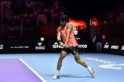 Carlos Alcaraz at the Six Kings Slam 2024 (Image: Getty)