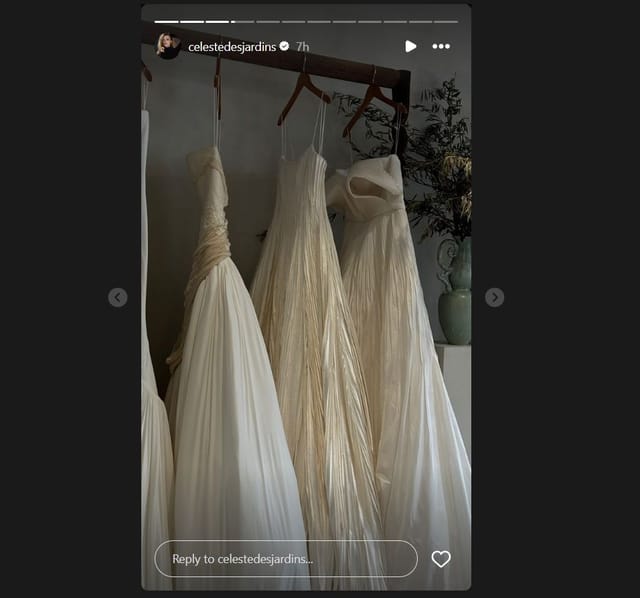 In Photos Leon Draisaitl's fiancee Celeste Desjardins begins wedding