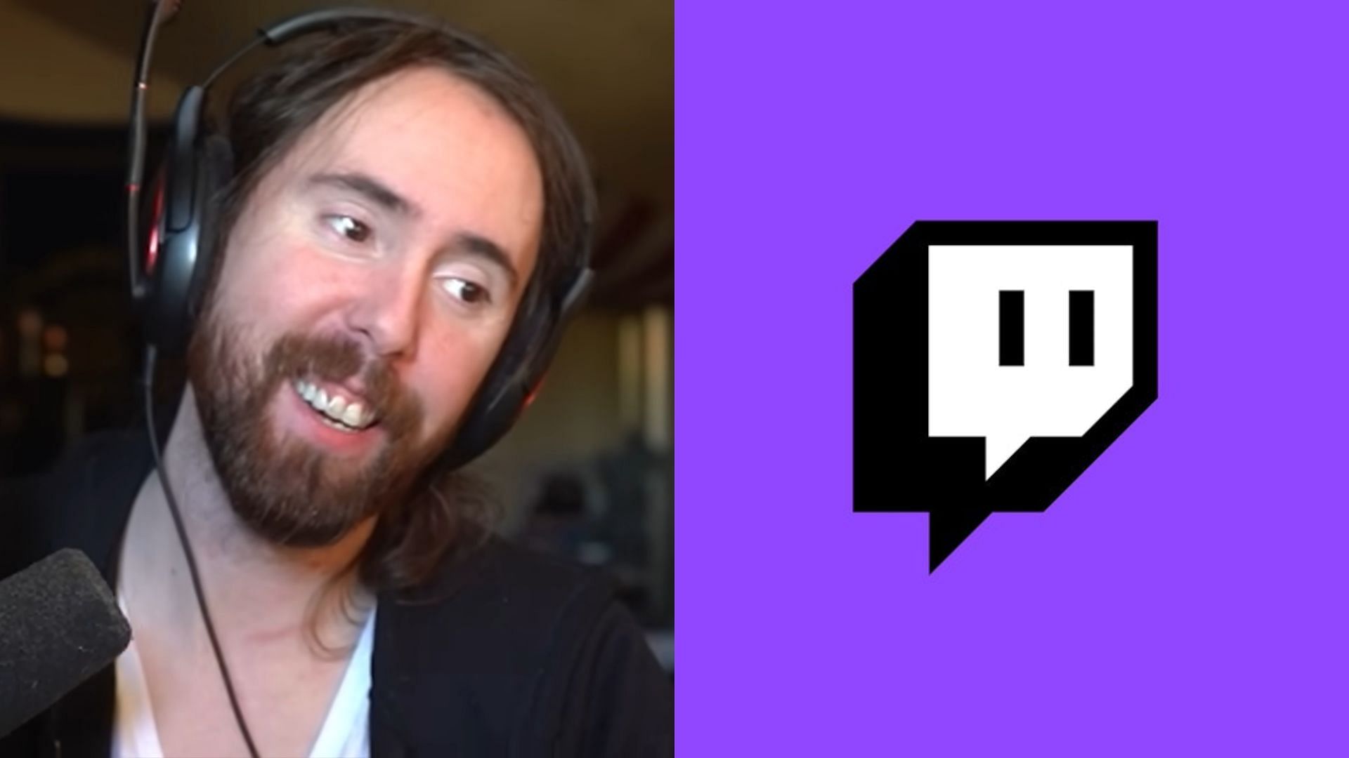 Asmongold has reportedly banned for 14 days on Twitch (Image via Asmongold Clips/YouTube, Twitch.tv)