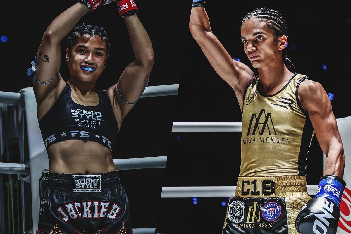 Jackie Buntan (left) and Anissa Meksen (right). [Photos from ONE Championship]