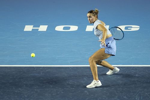 Sofia Kenin in action at the 2024 Hong Kong Open (Picture: Getty)