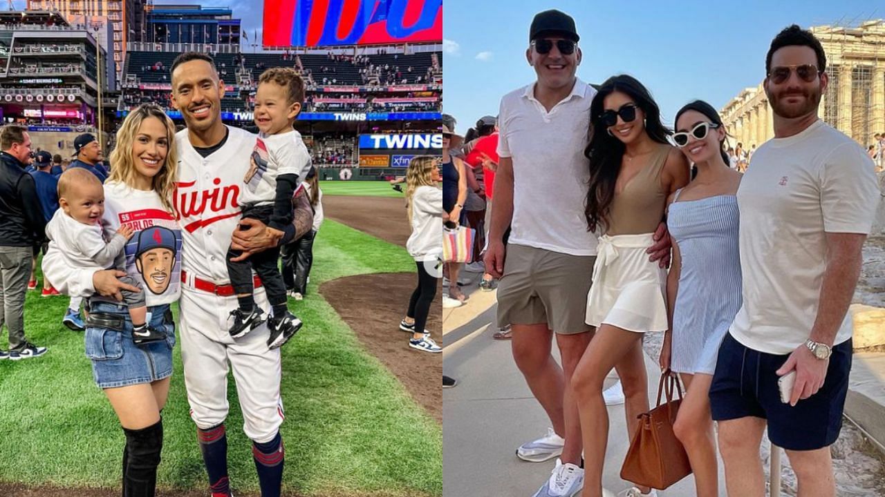 Image 1- Carlos Correa, wife Daniella Rodriguez and sons Kylo and Kenzo. Image 2- Victoria Hinojosa and Laura Elise Dwairy (Image 1 from -Instagram.com/@daniellardzz, Image 2 from- Instagram.com/@victoriaahinojosa)