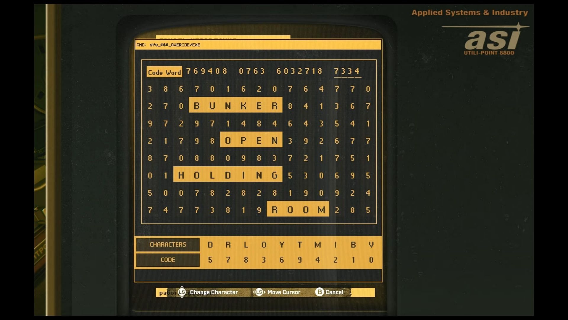 Computer Hack puzzle (Image via Activision)