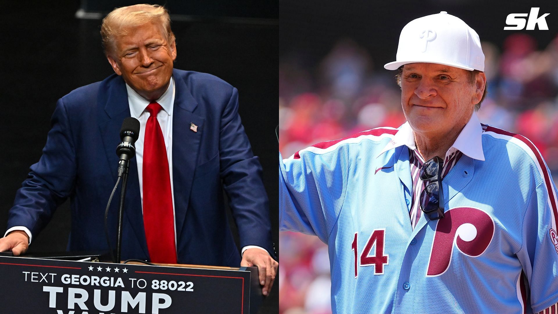 Former President Donald Trump takes a jibe at league for keeping the &ldquo;Hit King&rdquo; out of Cooperstown