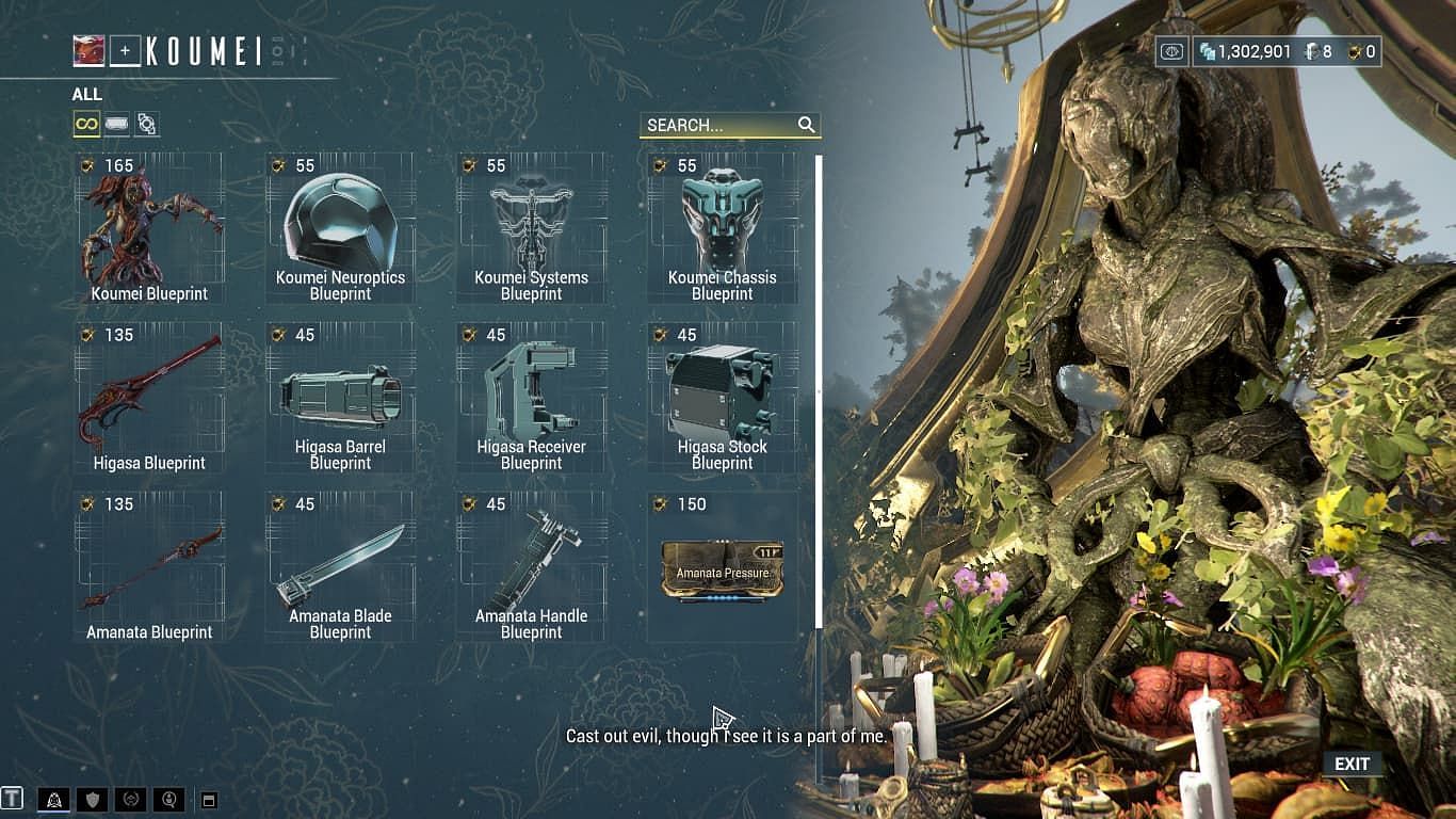 Fate Pearls unlock the signature weapon components too (Image via Digital Extremes)