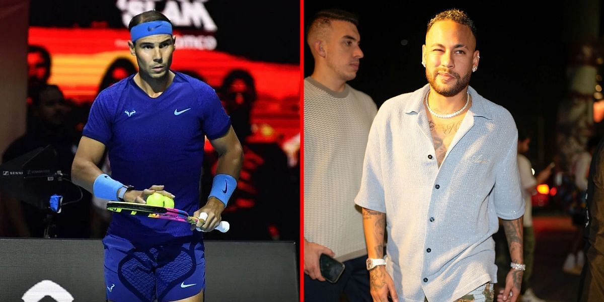 Rafael Nadal (izq.) y Neymar Jr. (der.) (imágenes vía Getty)