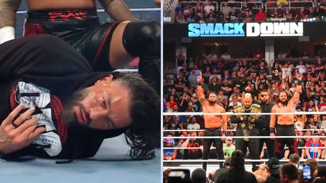 Roman Reigns left gasping for air after brutal assault from The Bloodline