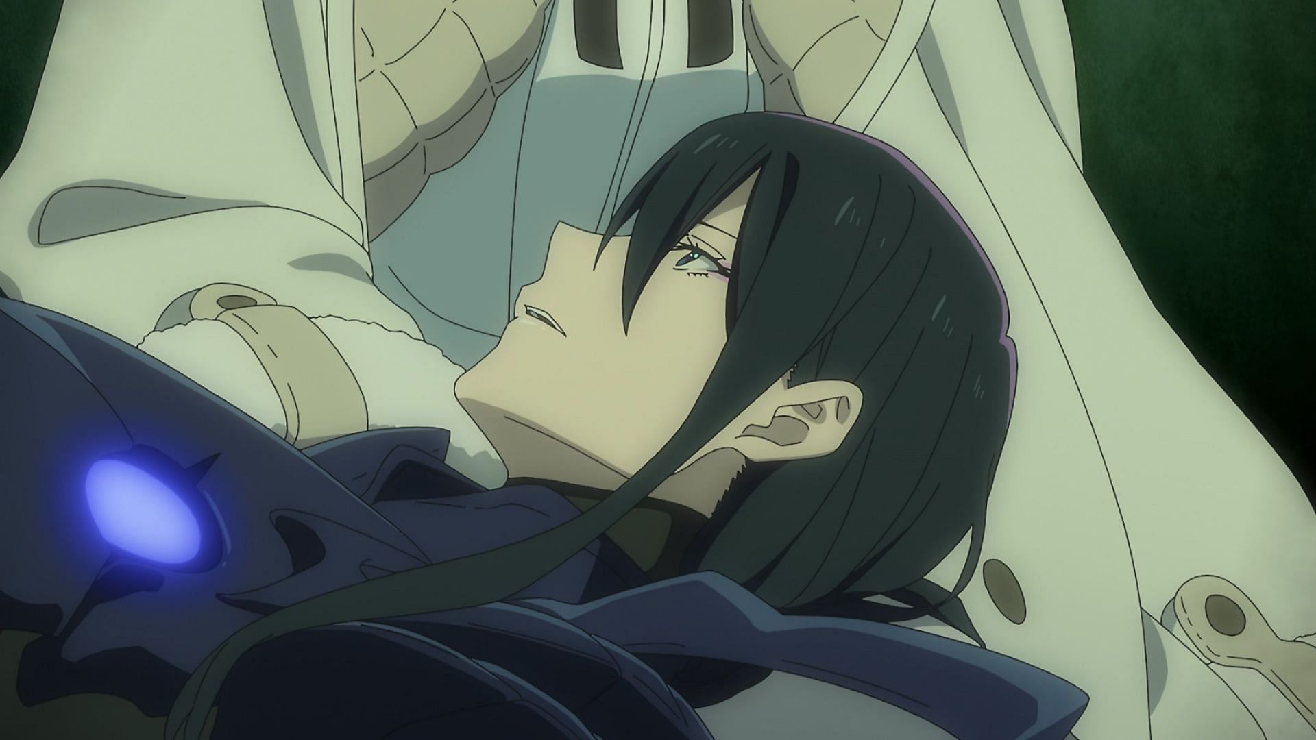 Veltol on Machina&#039;s lap (Image via J.C.Staff)