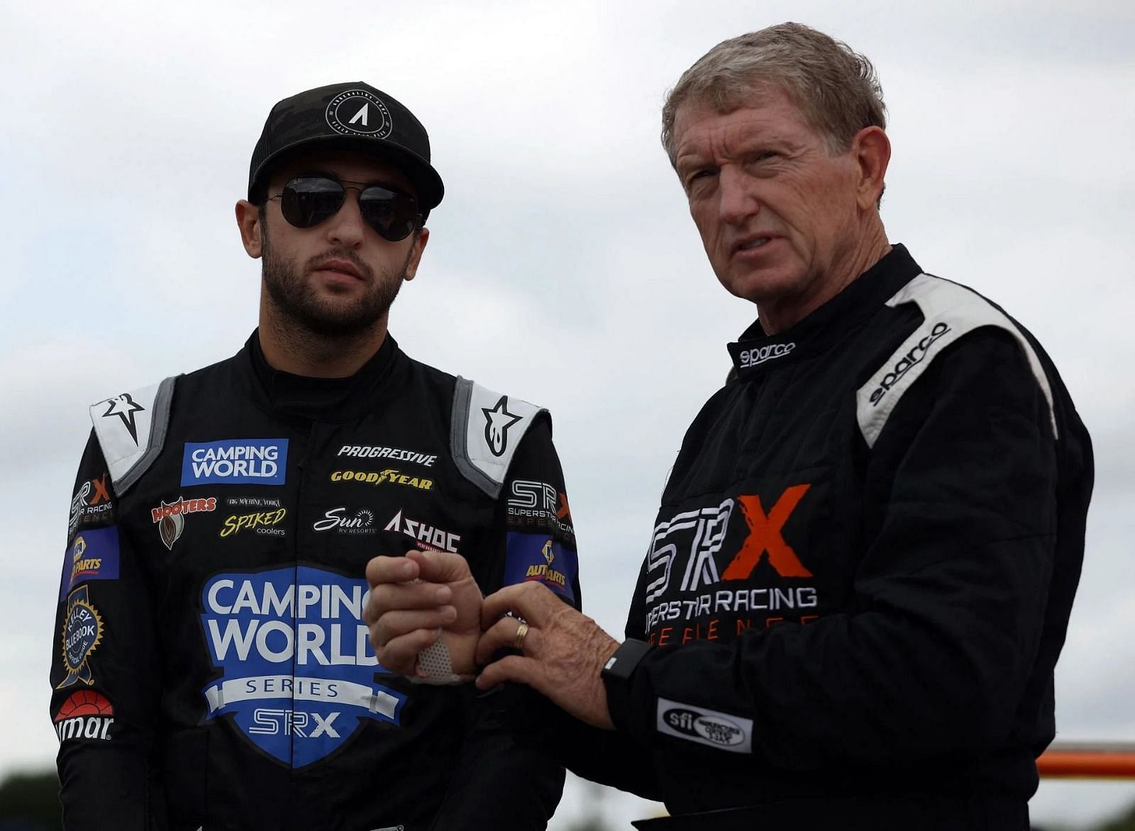 Chase Elliott with his father Bill Elliott