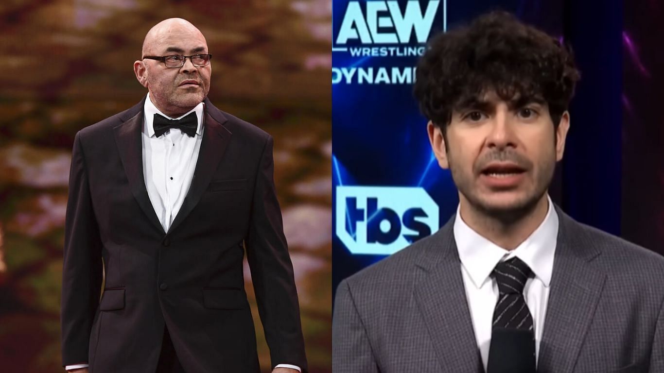 Konnan is not a fan of a top AEW star [image credits: WWE.com &amp; AEW Facebook]