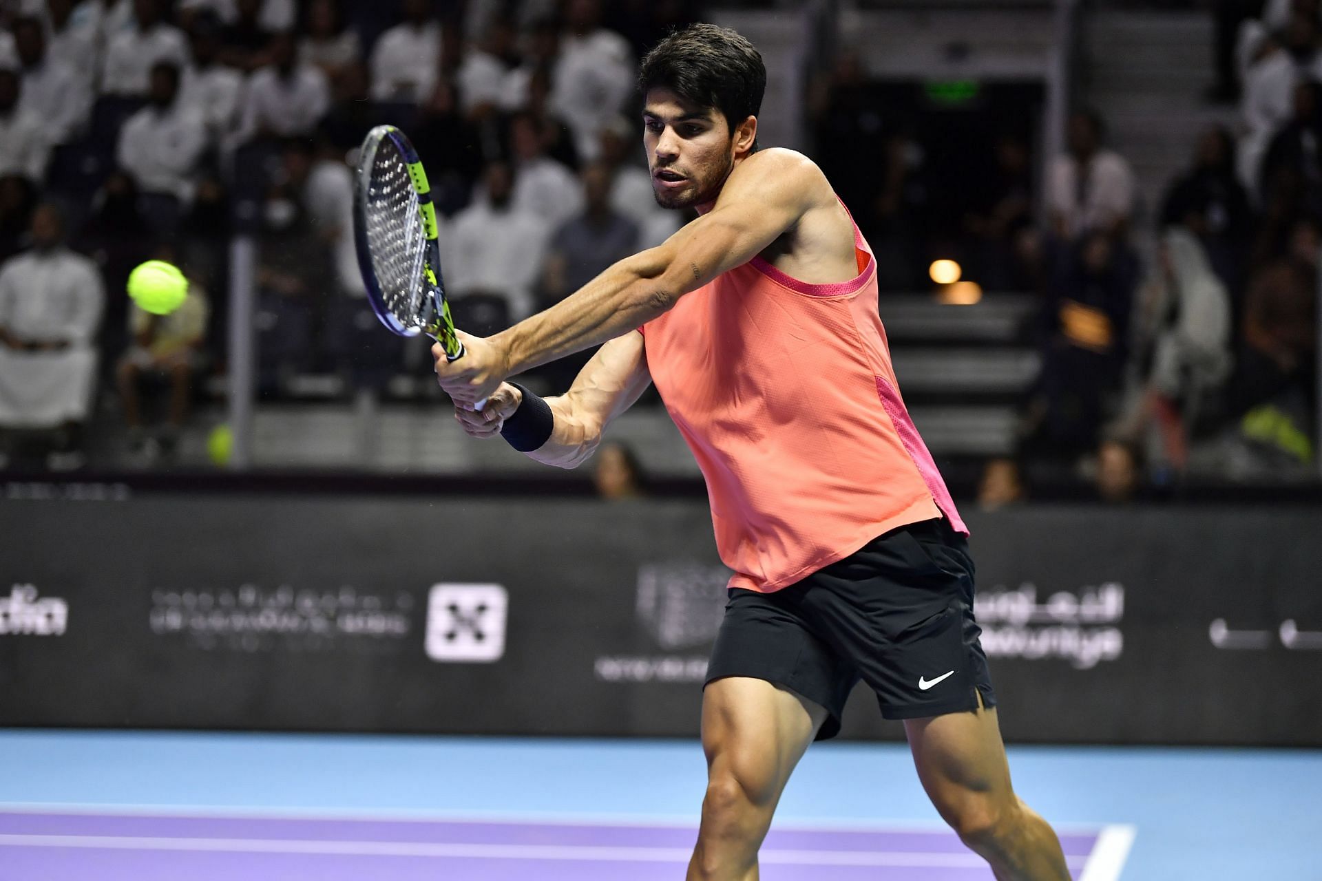 Carlos Alcaraz at the Six Kings Slam 2024 [Image Source: Getty Images]