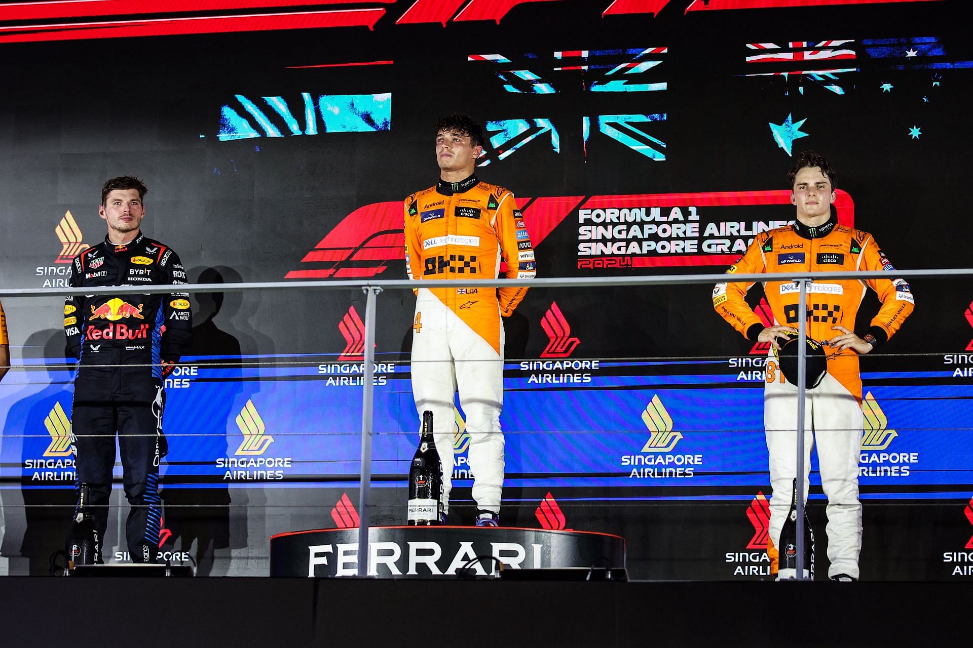 F1 Grand Prix Of Singapore podium (Source: Getty)