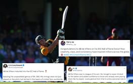 "Your creativity, class, and consistency have inspired millions across the globe" - Fans celebrate AB de Villiers' induction into ICC Hall of Fame