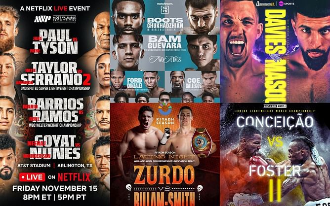Boxing schedule for November 2024: Mike Tyson vs. Jake Paul, Jaron Ennis vs. Karen Chukhadzhian, and other confirmed fights