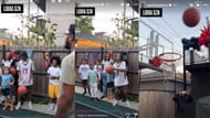 D-Rose's wife shares a video of a father-son moment on her IG story. (Credits: @alianataughtyou/Instagram)